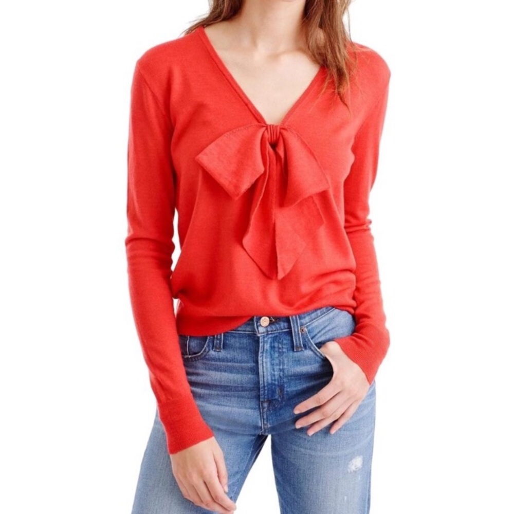 J .Crew Merino Wool Bow Sweater S